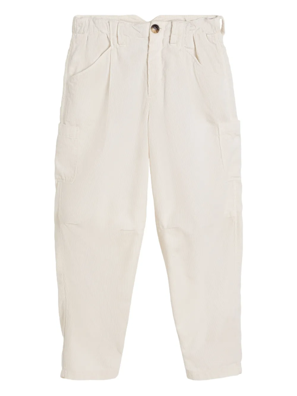 

Вельветовые брюки с карманами Brunello Cucinelli Kids, белый