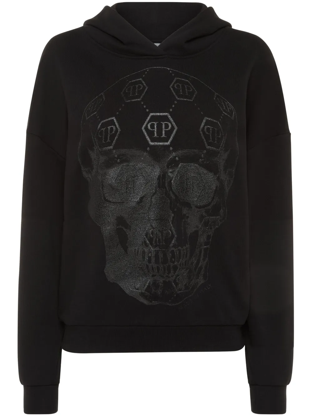 

Худи Monogram Skull Philipp Plein, черный