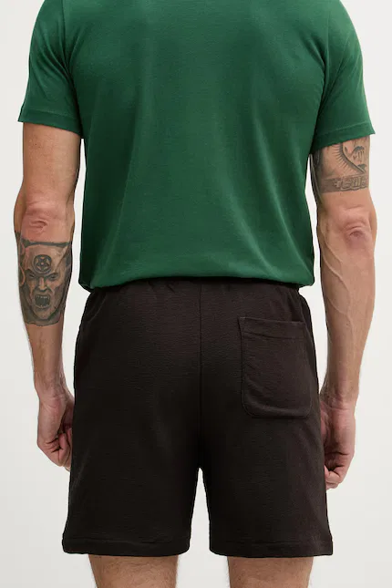 Шорты спортивные из хлопка Lacoste, коричневый — фото 3