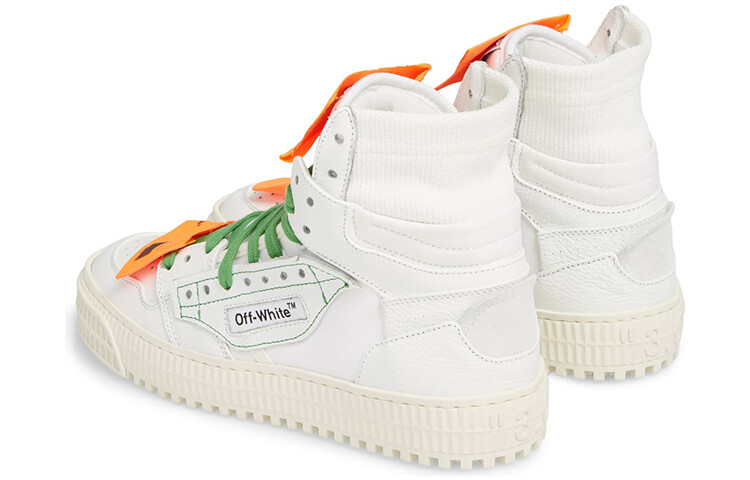 Кроссовки мужские Off-White Off-Court, белый / зеленый — фото 4