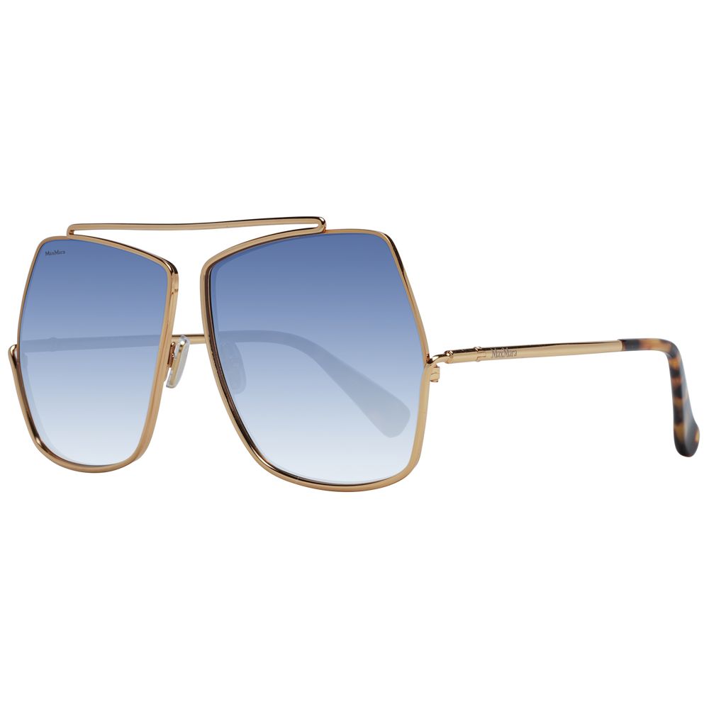 

Золотые женские солнцезащитные очки Max Mara