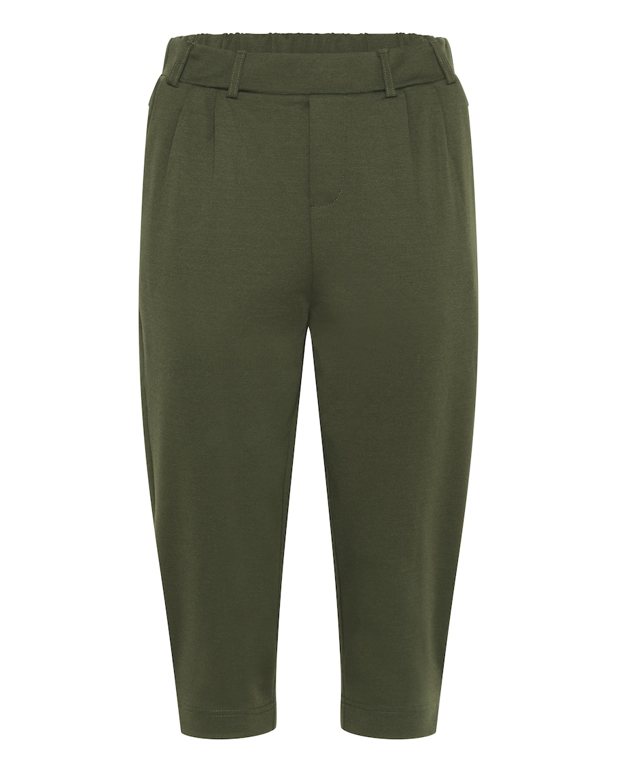 

Зауженные брюки со складками спереди Kaffe KAJenny, оливковый