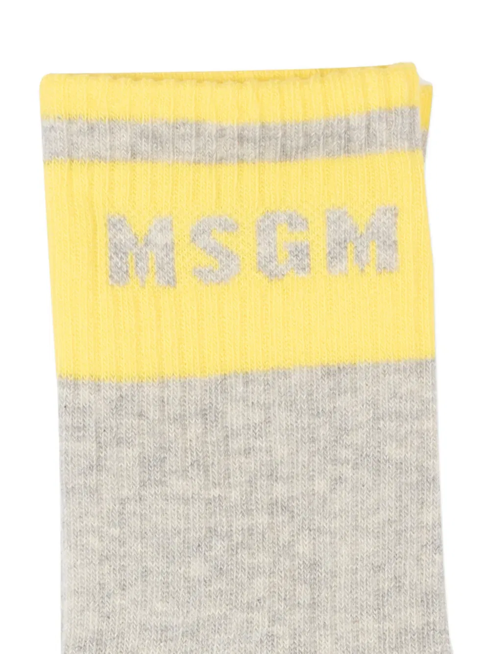 Носки с логотипом Msgm Kids, серый — фото 3