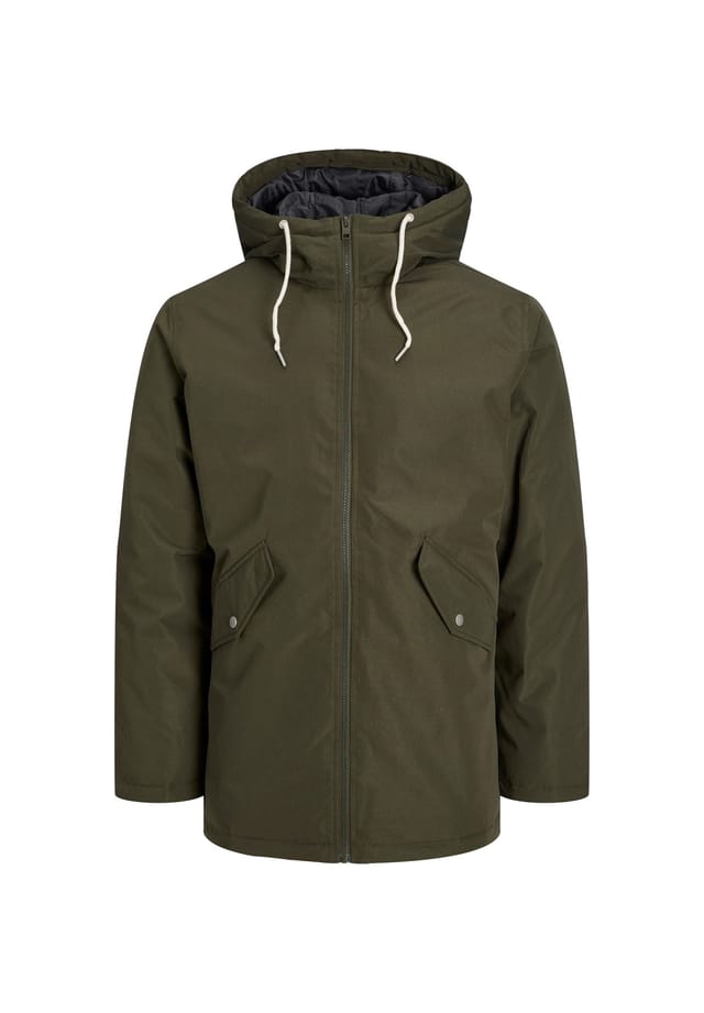 

Куртка Parka Loop длинная водоотталкивающая Jack & Jones, зеленый