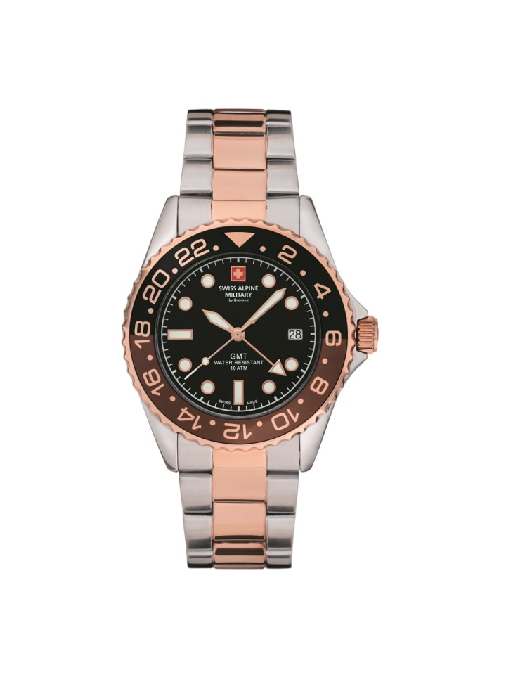 

Swiss Military Кварцевые часы 7052.1154SAM в двухцветном исполнении