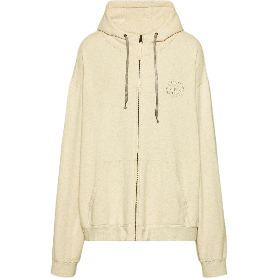 

Толстовка с молнией и логотипом Stamp Maison Margiela, Natural