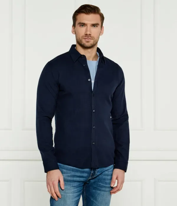 C-Roan-Kent-C4-244 Рубашка slim fit Boss, темно-синий