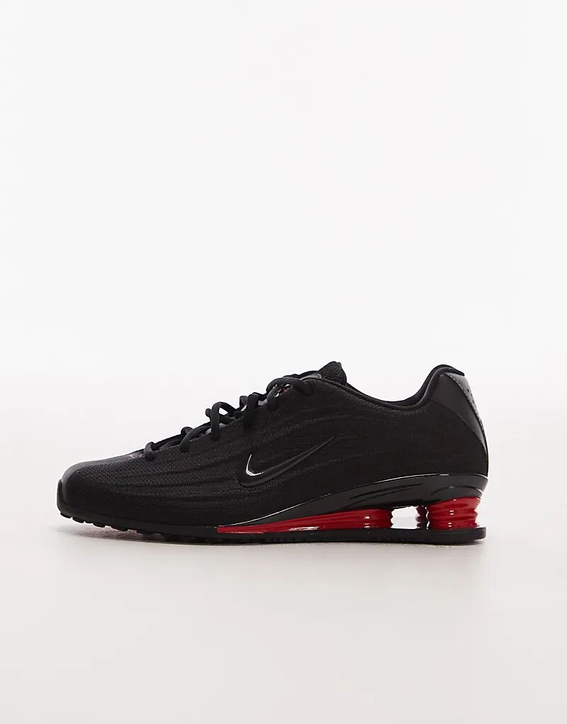 Кроссовки Nike Shox Z черного и красного цветов — фото 3
