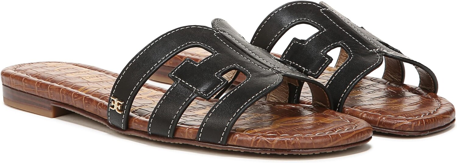 Сандалии на плоской подошве Bay Sam Edelman, цвет Black Vaquero Saddle Leather
