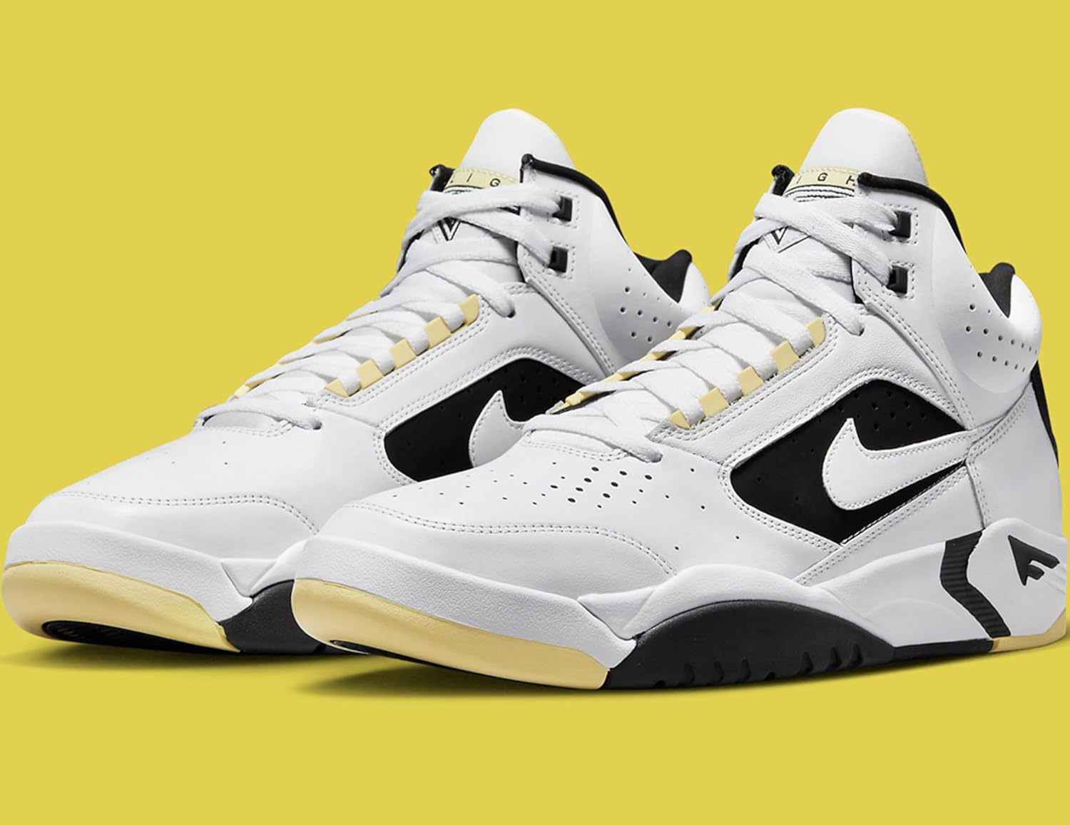 Мужские кроссовки Nike Air Flight Lite Mid, белый/черный — фото 3