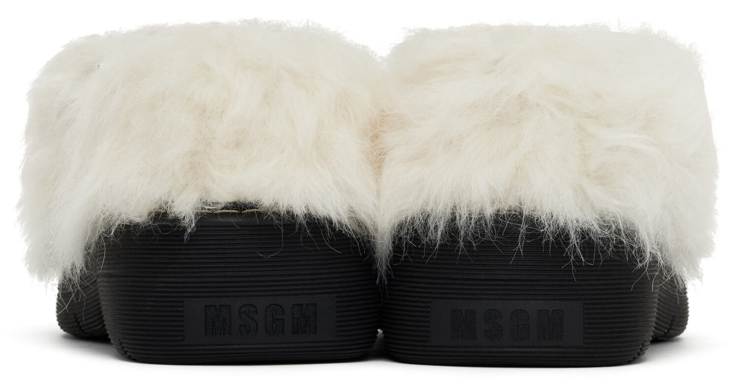 Туфли-лоферы «Мэри Джейн» Off-White MSGM, кремовый — фото 2