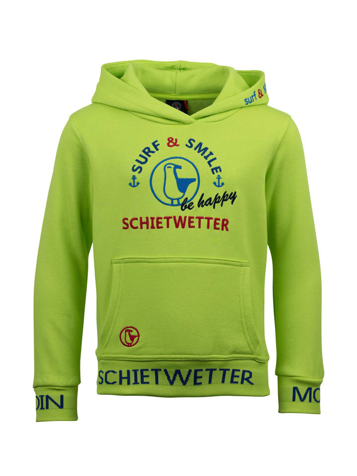 

SCHIETWETTER Худи "Max Meersalz" лаймового цвета