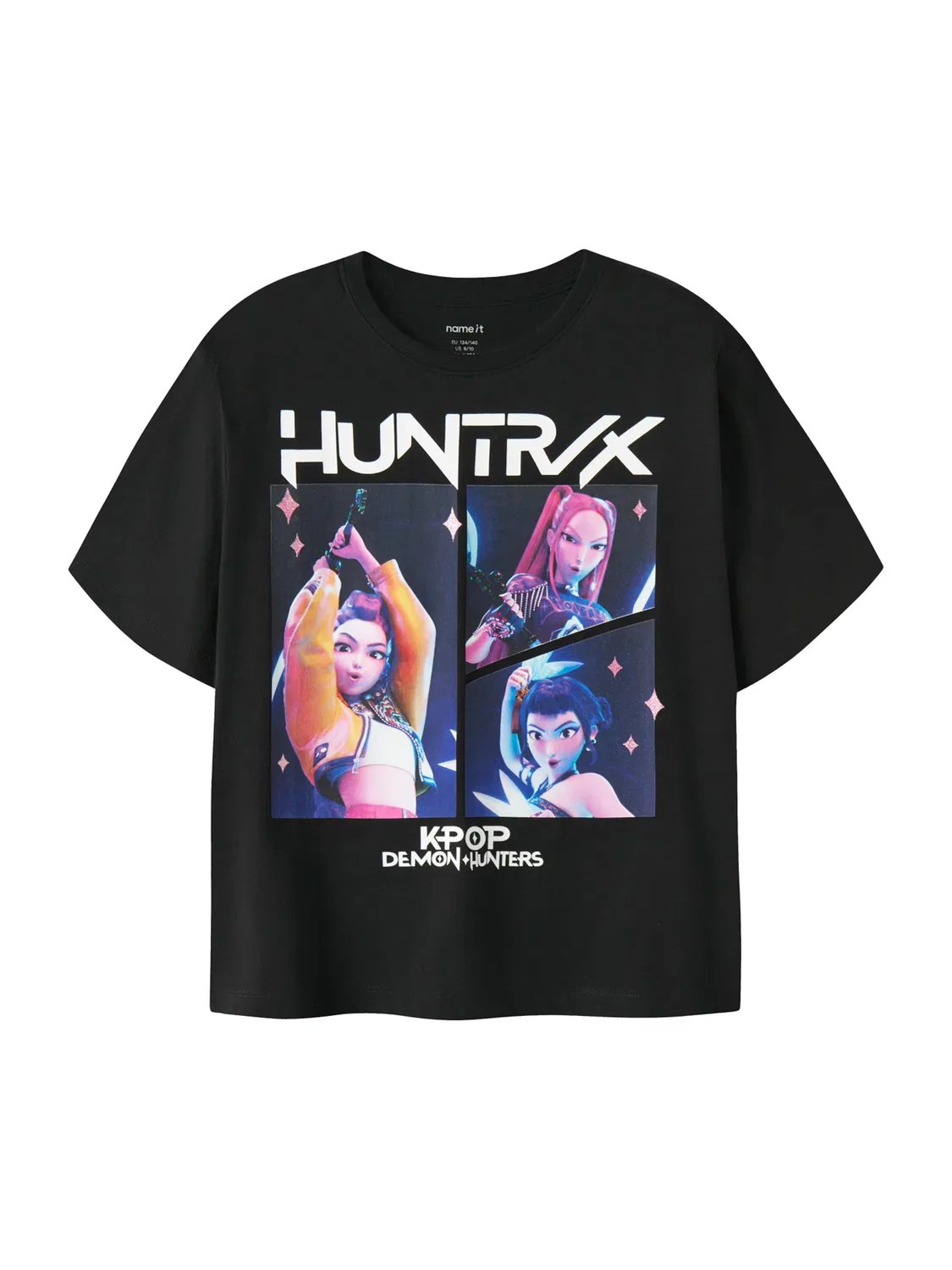 Футболка 'NKFMARA KPOP' Name It, Black