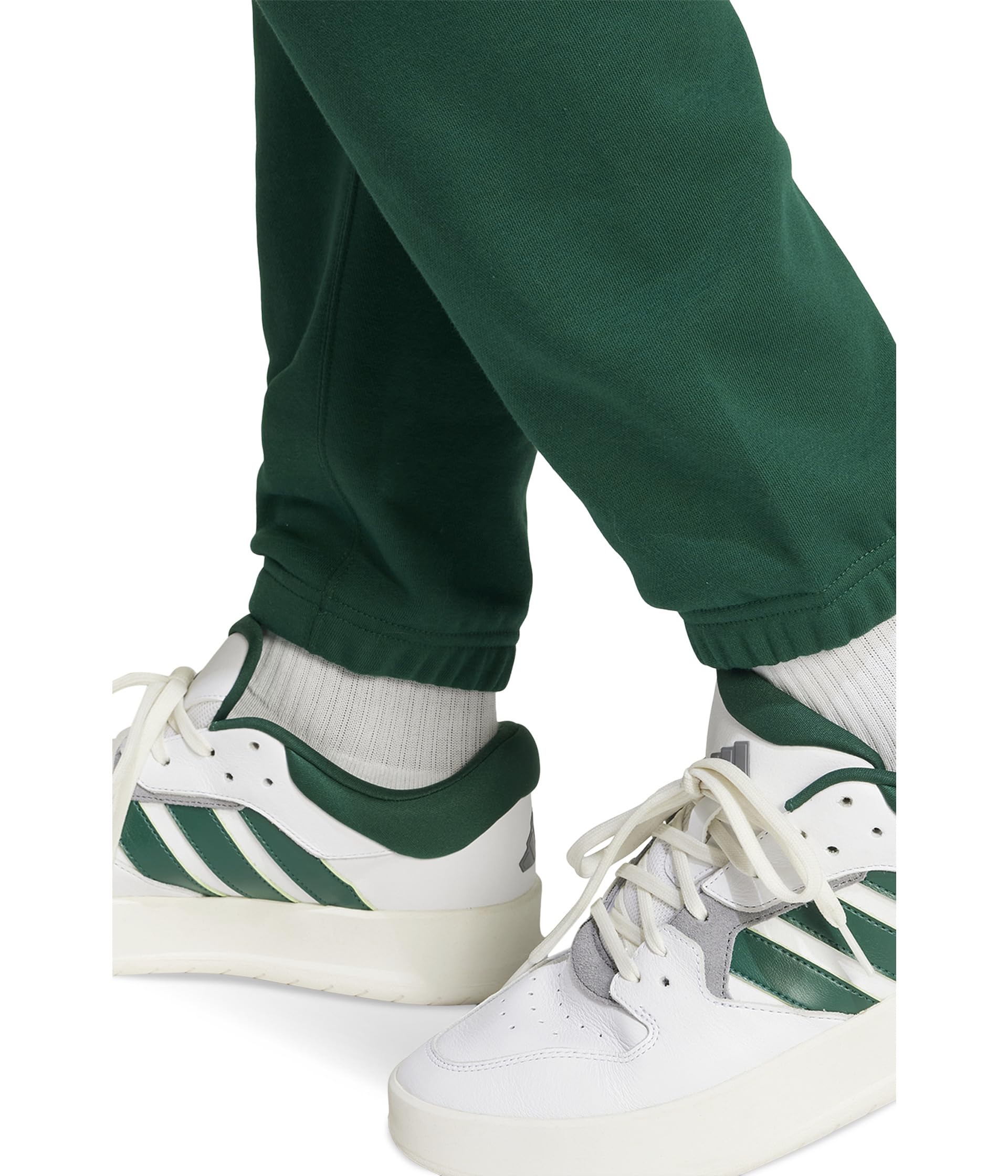 Брюки Adidas All Szn Fleece Regular Tapered Pant, Collegiate Green — фото 4