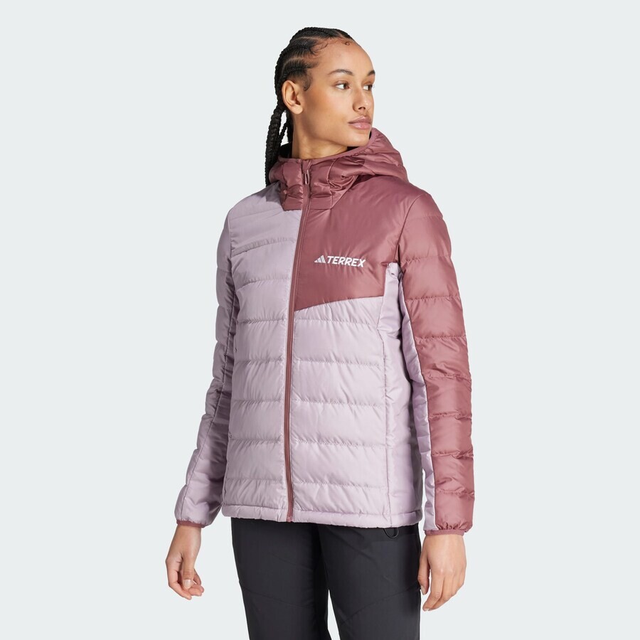 Термо пуховик ADIDAS TERREX Outdoor Jacket, цвет purple/burgundy — фото 2