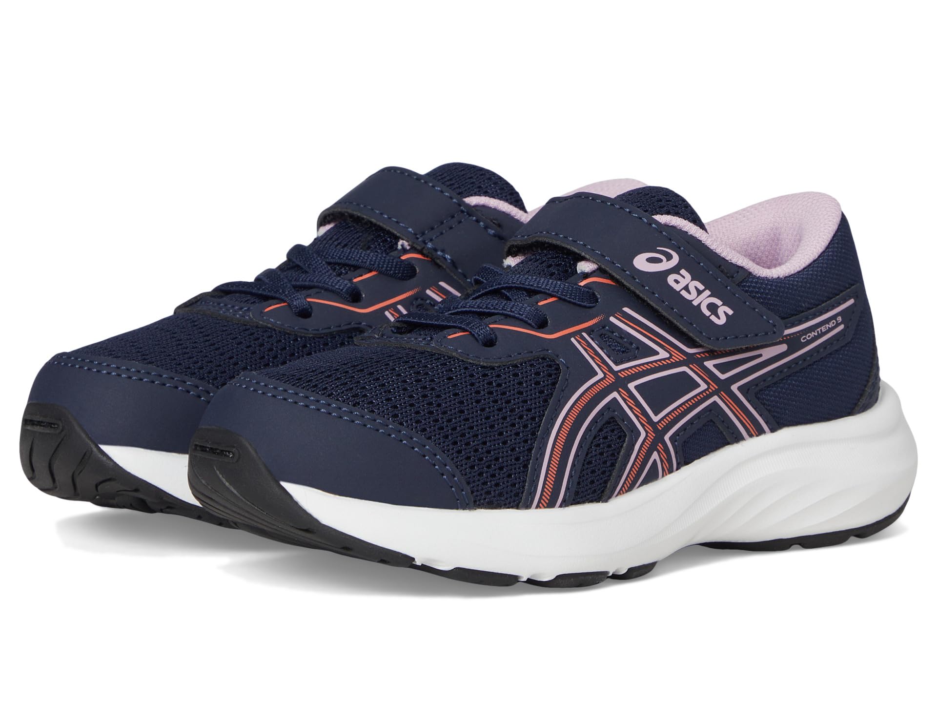 

Кроссовки ASICS Kids Contend 9 PS, цвет Midnight/Coral Reef