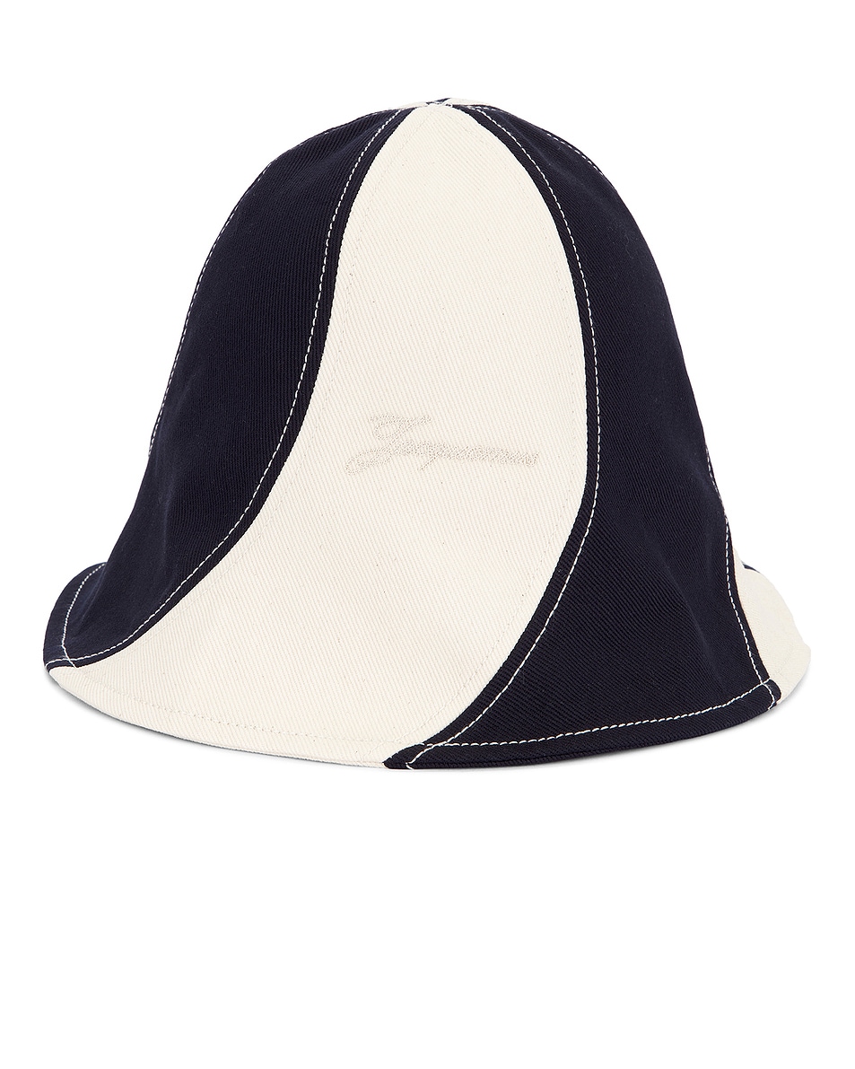 

Панама Le bob gelato' Jacquemus, Navy & Off White