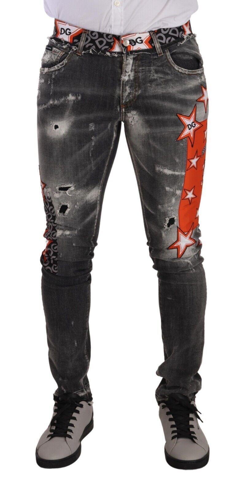 

Джинсы Slim Fit Skinny в цвете Chic Gray Dolce & Gabbana, серый
