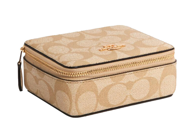 

COACH Женская шкатулка для хранения ювелирных изделий, Beige