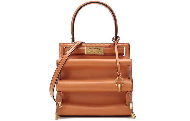 

TORY BURCH Сумка через плечо Lee Radziwill из коровьей кожи оранжевая