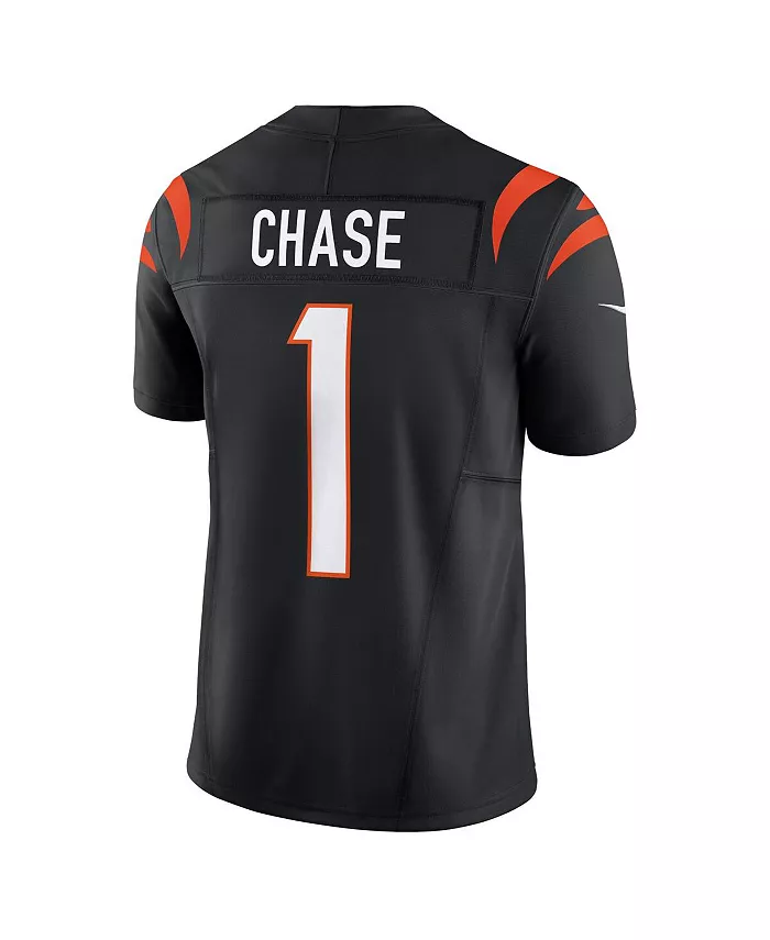 Мужская джерси Ja'Marr Chase черного цвета Cincinnati Bengals Vapor F.U.S.E. Limited Nike — фото 3