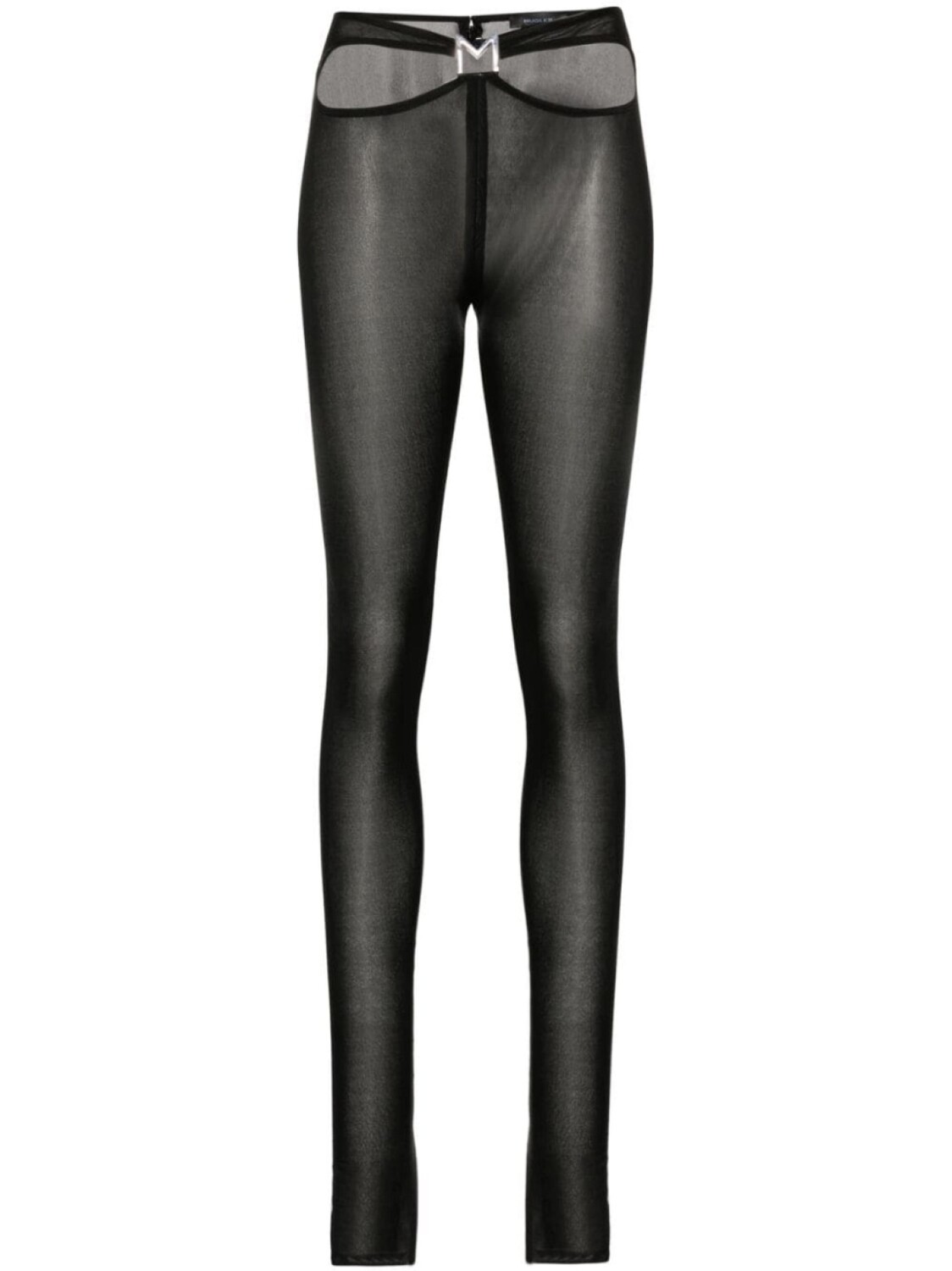 

Mugler легинсы с логотипом, черный