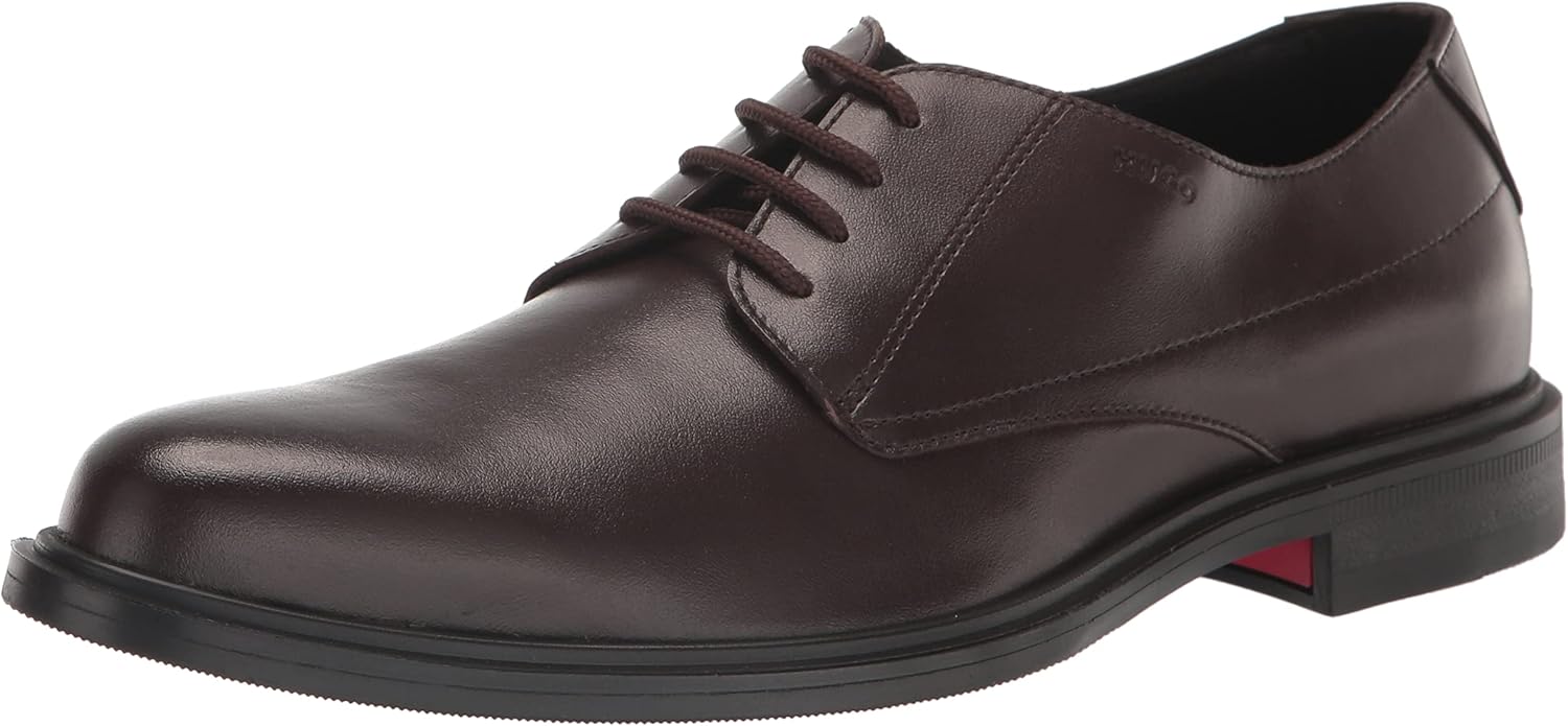 

HUGO Мужские кожаные дерби Kerr Oxford, Hickory Brown