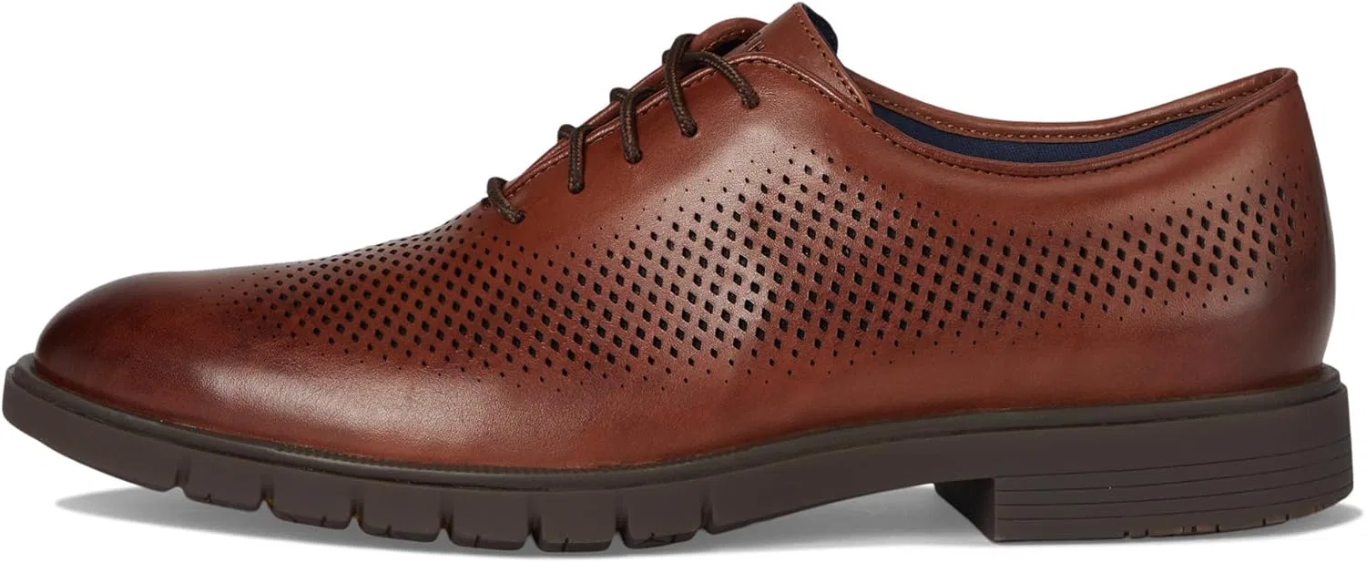 Мужские классические оксфорды Cole Haan Grandflex Dress Laser, 2-Mahogany — фото 4