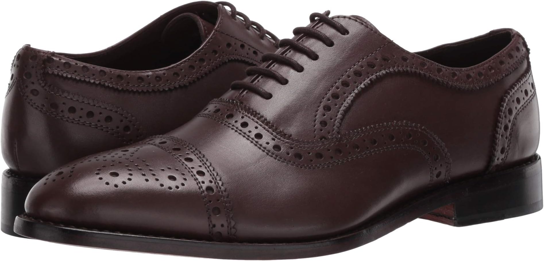 

Оксфорды Anthony Veer Ford Cap Toe Quarter Brogue, цвет Chocolate Brown