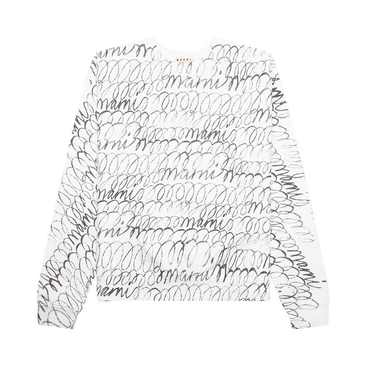 

Толстовка Marni Long-Sleeve Sweatshirt Natural White, белый