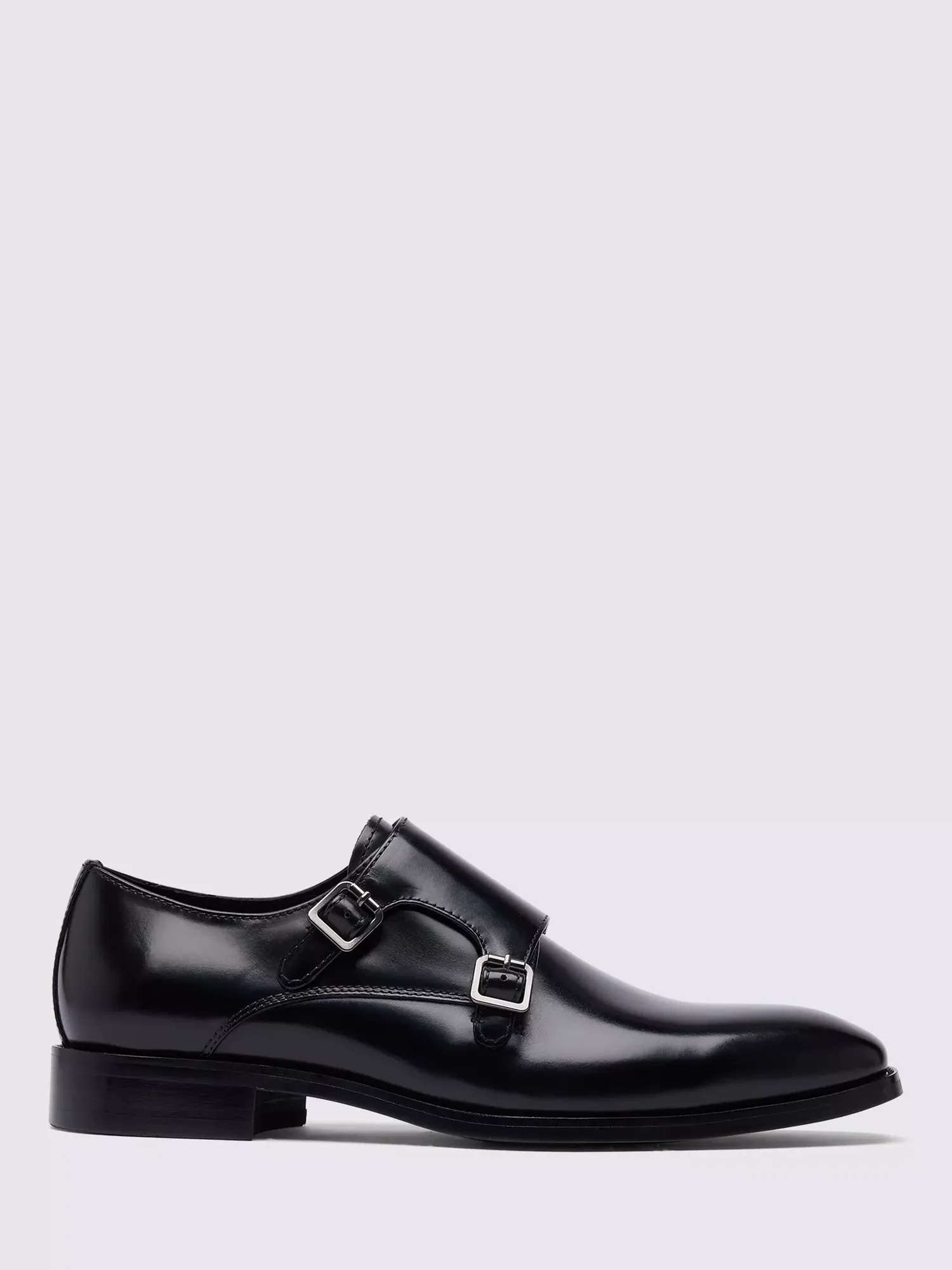 Кожаные туфли-монки John White Monkton Moss, Black