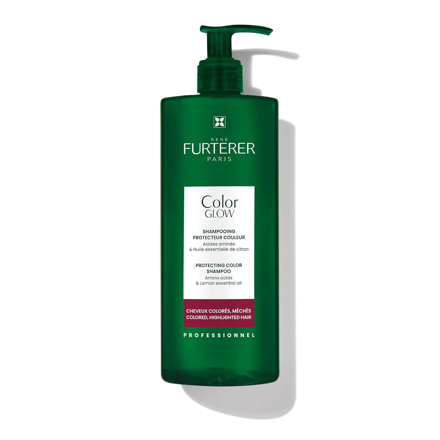 Шампунь для защиты цвета волос Rene Furterer Color Glow Protecting Color Shampoo - с аминокислотами и эфирным маслом лимона. 597 мл (.)