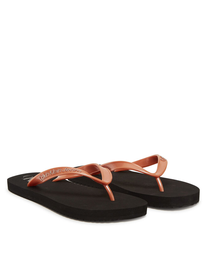 Шлепанцы Beach Sandal Monologo Tpu Yw0Yw01719 Calvin Klein Jeans, золотой — фото 2