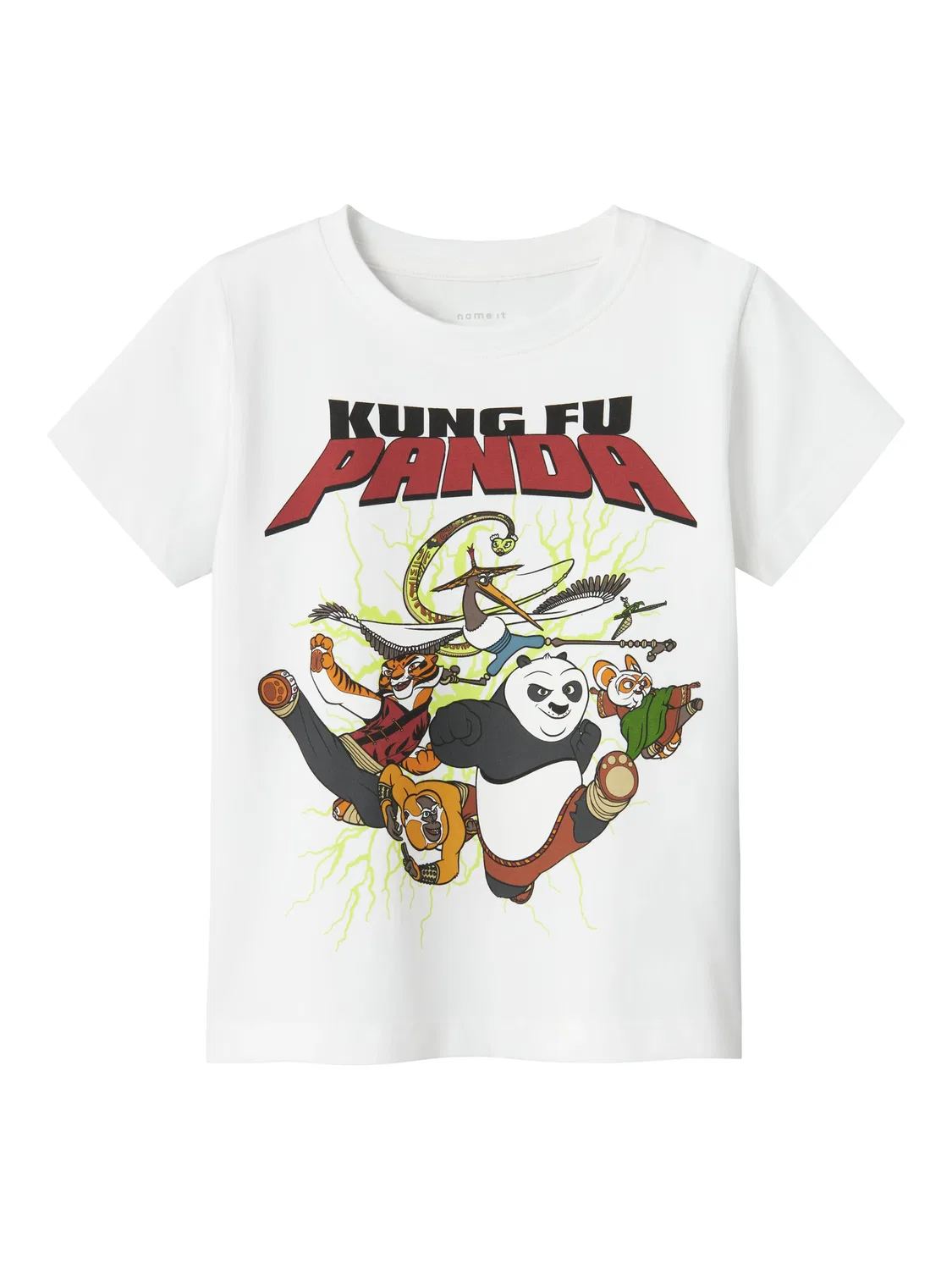 Футболка с принтом Kung Fu Panda, Name it, белый