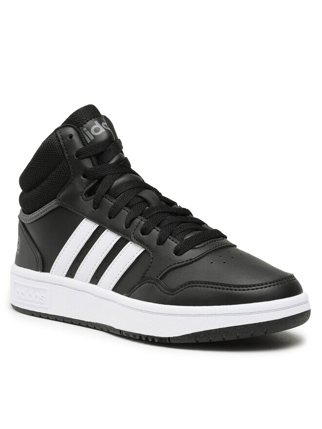 Кроссовки Hoops 3.0 Mid Classic Vintage Shoes adidas, черный — фото 2