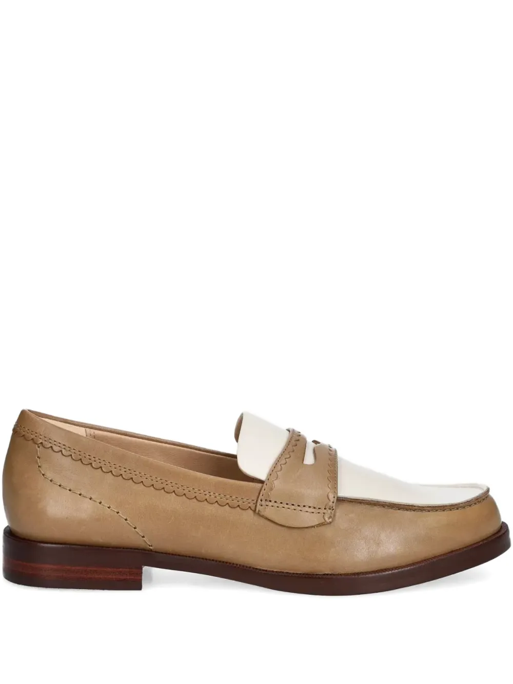 Лоферы в двух тонах Clarks Originals, коричневый
