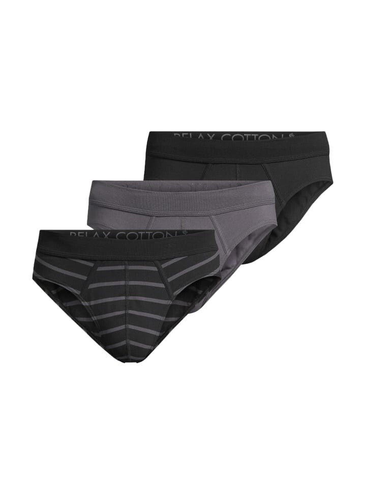 

Трусы Seidensticker Mini Slip/Unterhose Relax Cotton, цвет schwarz/grau