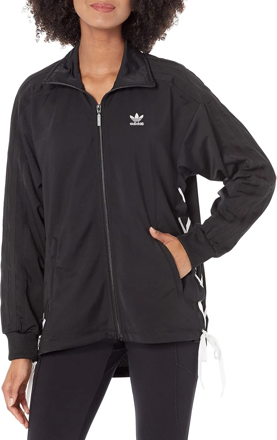 Куртка спортивная с завязками adidas Originals, Black