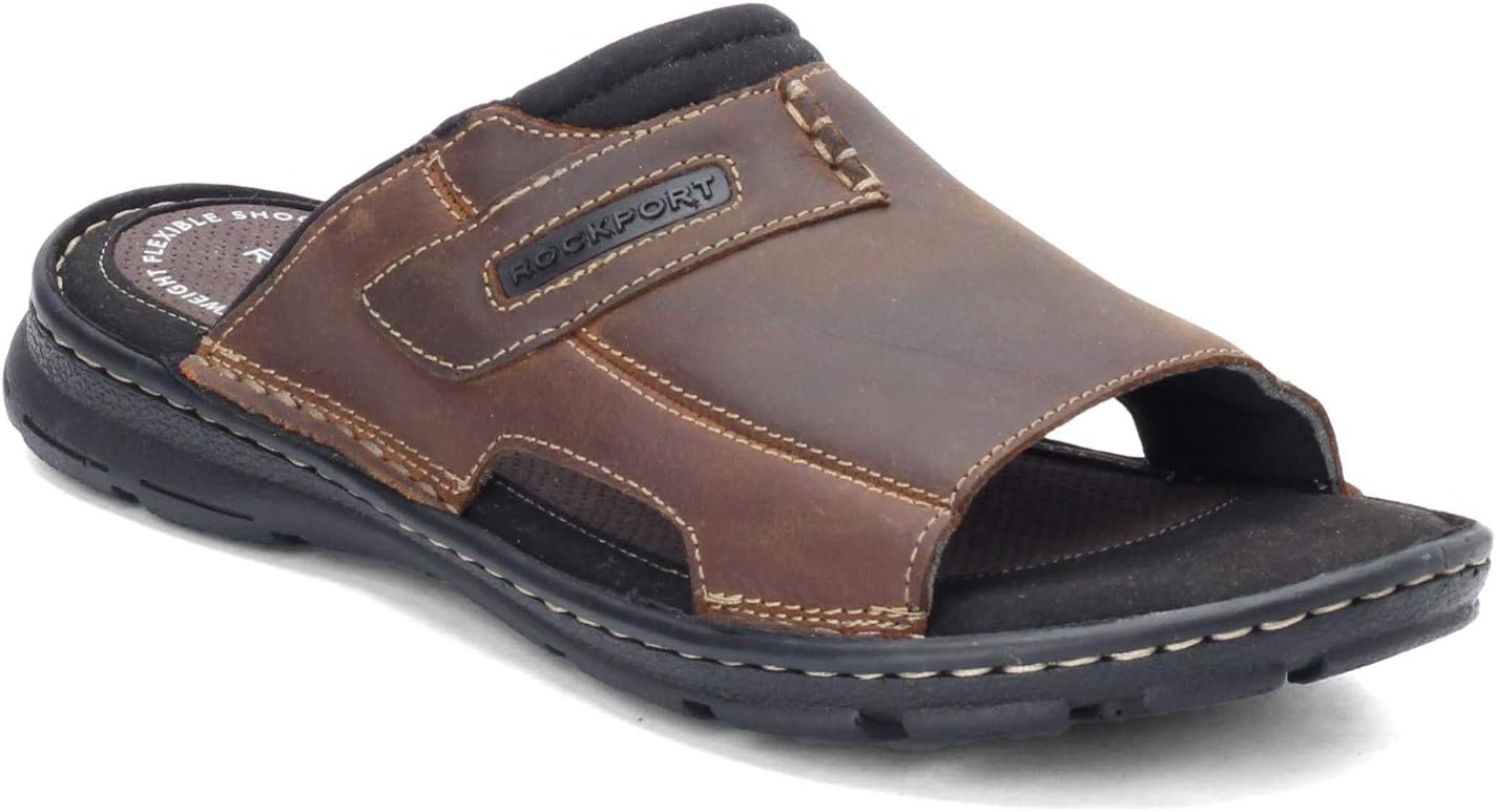 

Мужские сандалии Rockport Darwyn 2 Slide, Brown II Leather