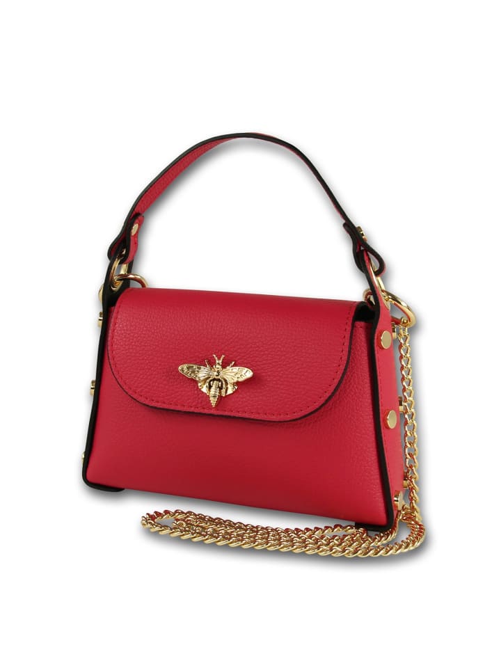 

Кожаная сумка через плечо Toscanto, красная, примерно 19 см Toscanto