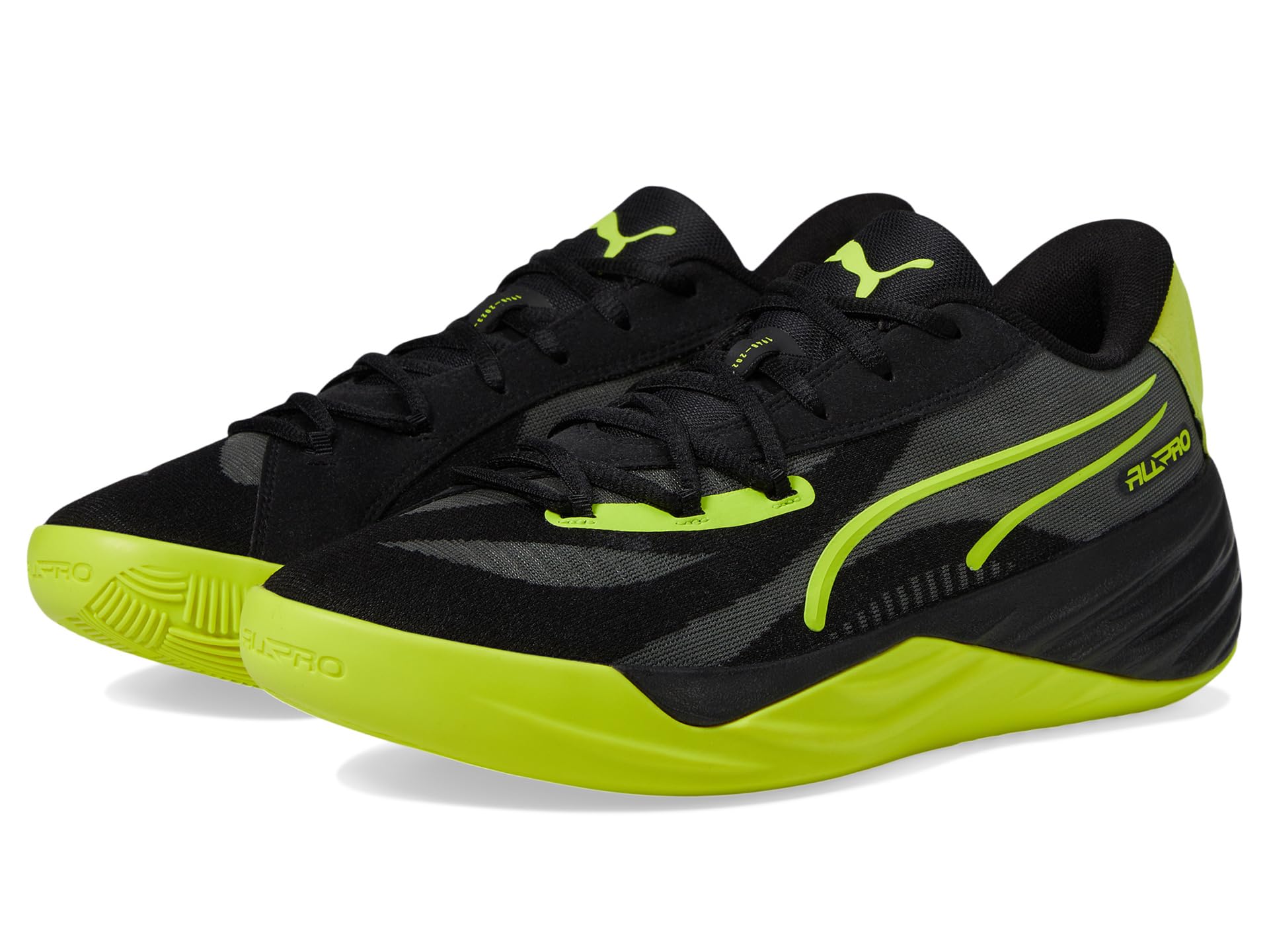 

Кроссовки PUMA All-Pro Nitro, цвет Puma Black/Green Glare