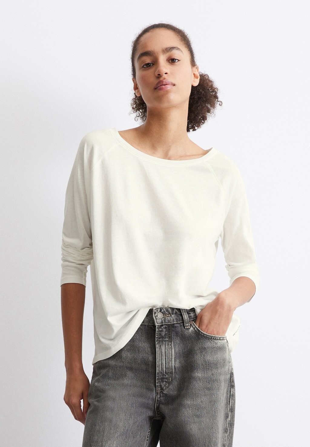 

Топ с длинными рукавами RAGLAN SLEEVES Marc O'Polo DENIM, белый