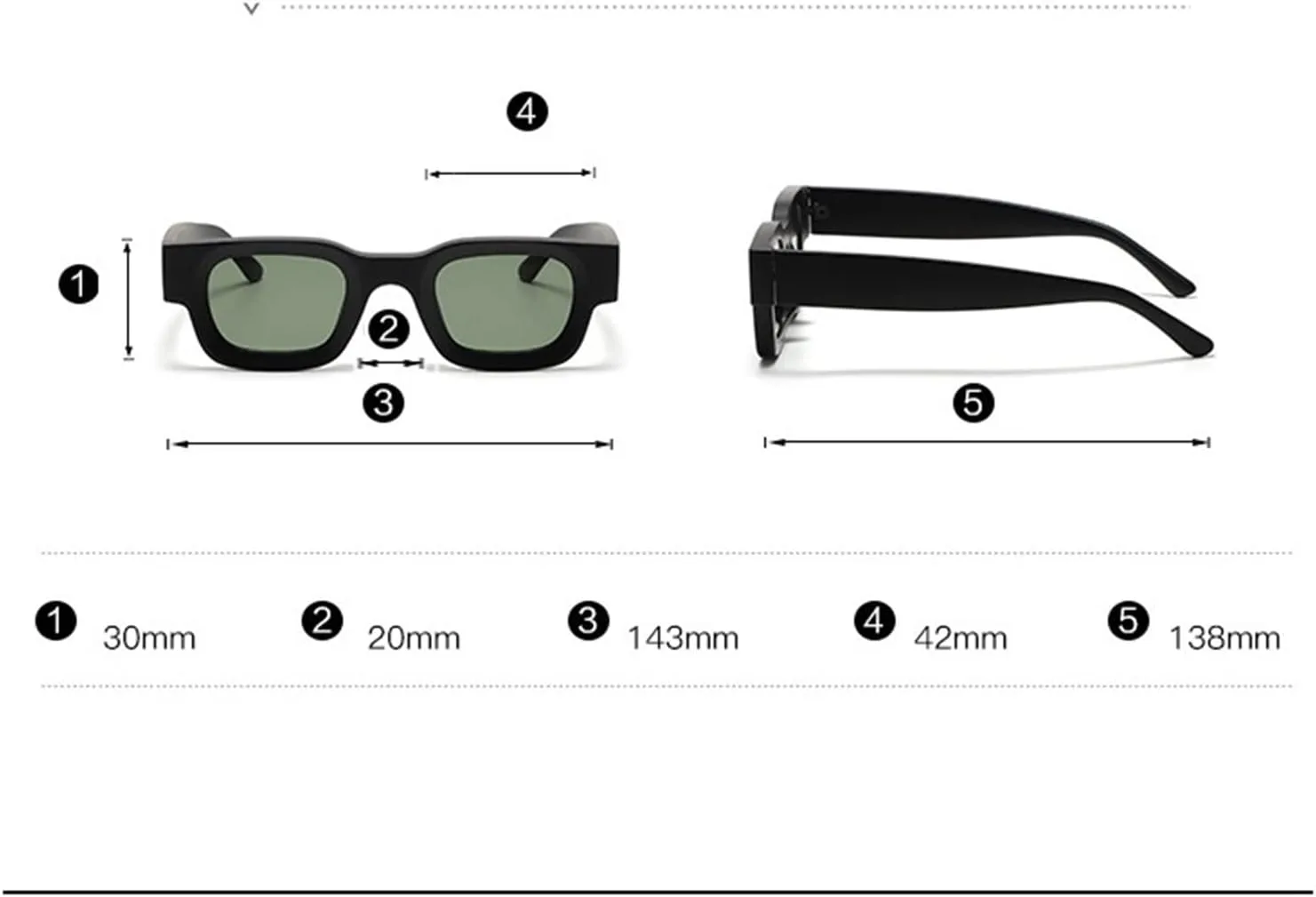 

Женские солнцезащитные очки в квадратной оправе, маленькие солнцезащитные очки для поездок на работу, мужские солнцезащитные очки для вождения и отдыха generic, Green