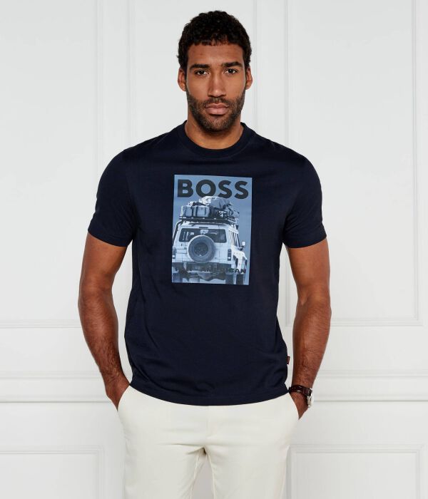 

Футболка мужская Boss Orange с принтом, синий