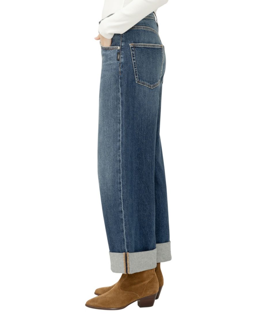 Женские укороченные джинсы Be Easy с высокой посадкой и широкими штанинами Silver Jeans Co, Thelma — фото 2