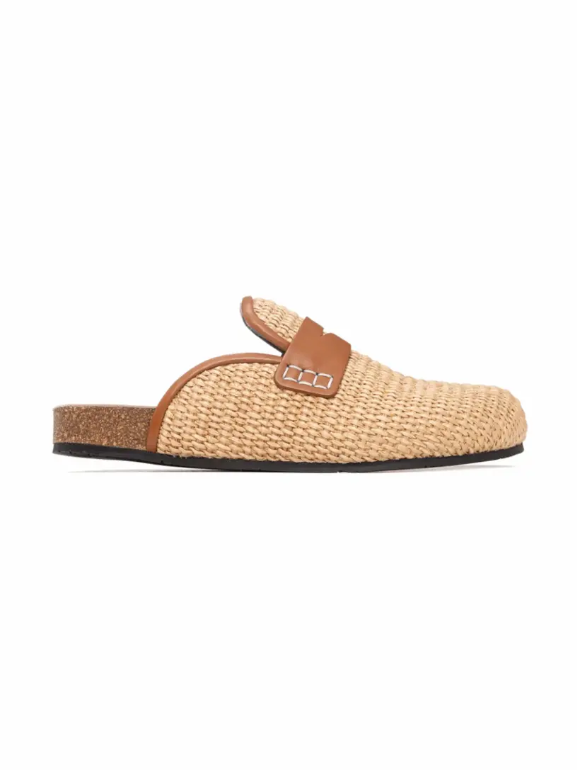 

Мюли из рафии JW Anderson, бежевый