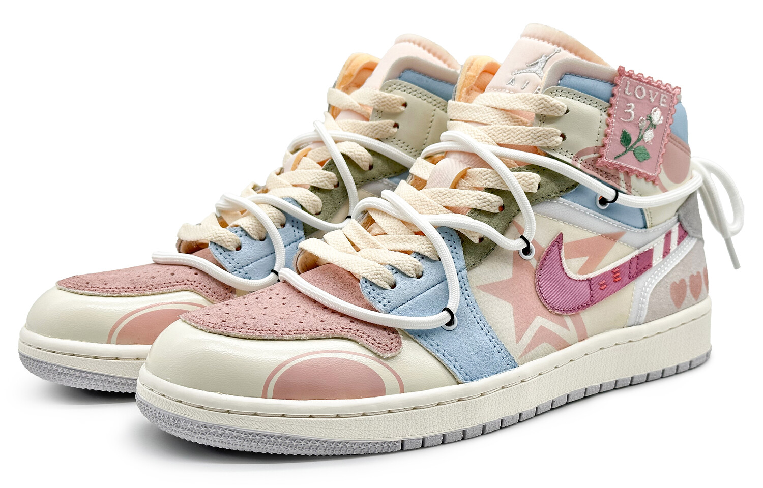 

Кроссовки Air JORDAN 1 Vintage Basketball Shoes Men Mid-Top Pink Blue, Синий, Кроссовки Air JORDAN 1 Vintage Basketball Shoes Men Mid-Top Pink Blue