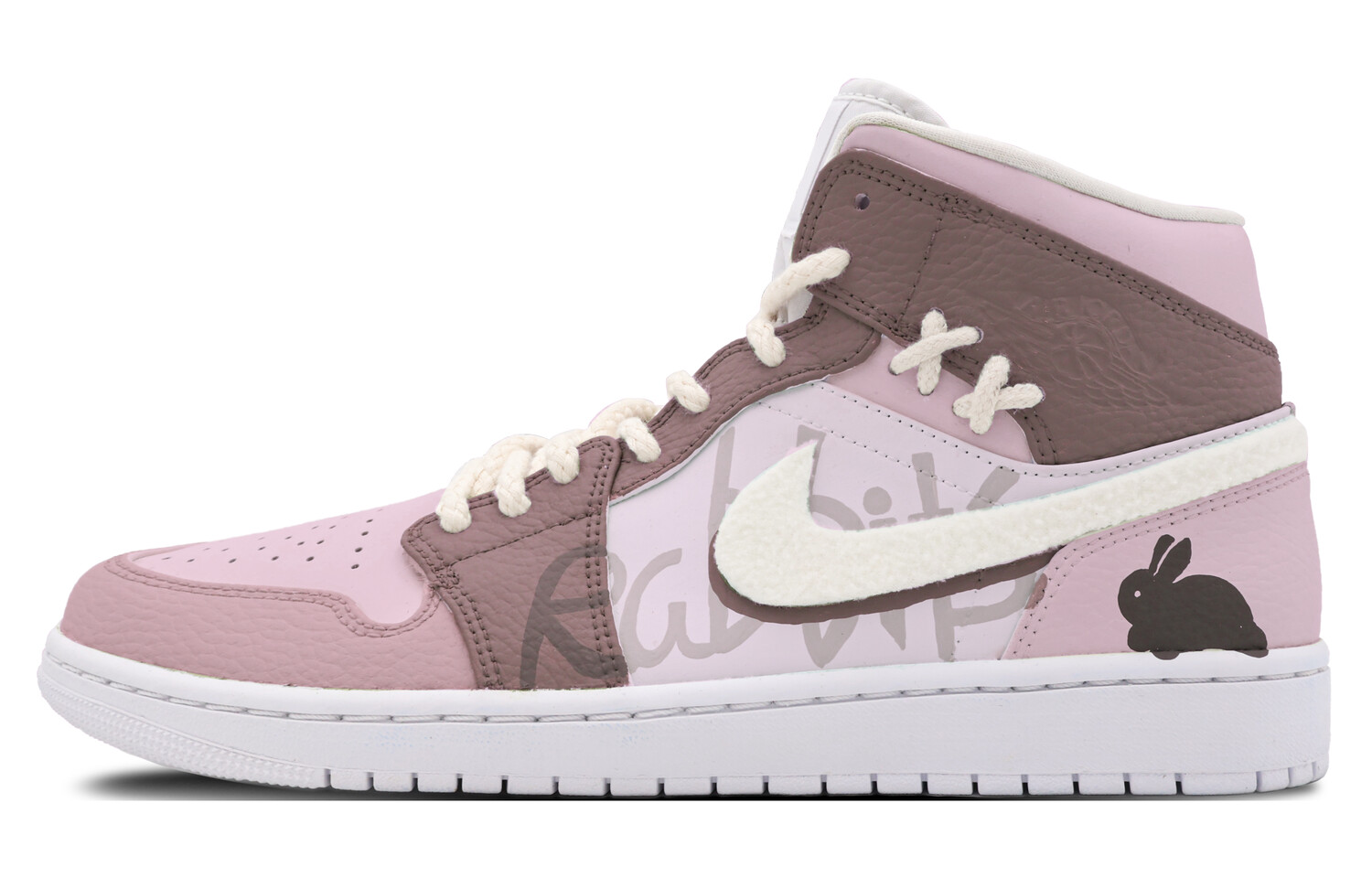 

Кроссовки Air Jordan 1 Vintage Basketball Shoes Men Mid-top Pink, розовый