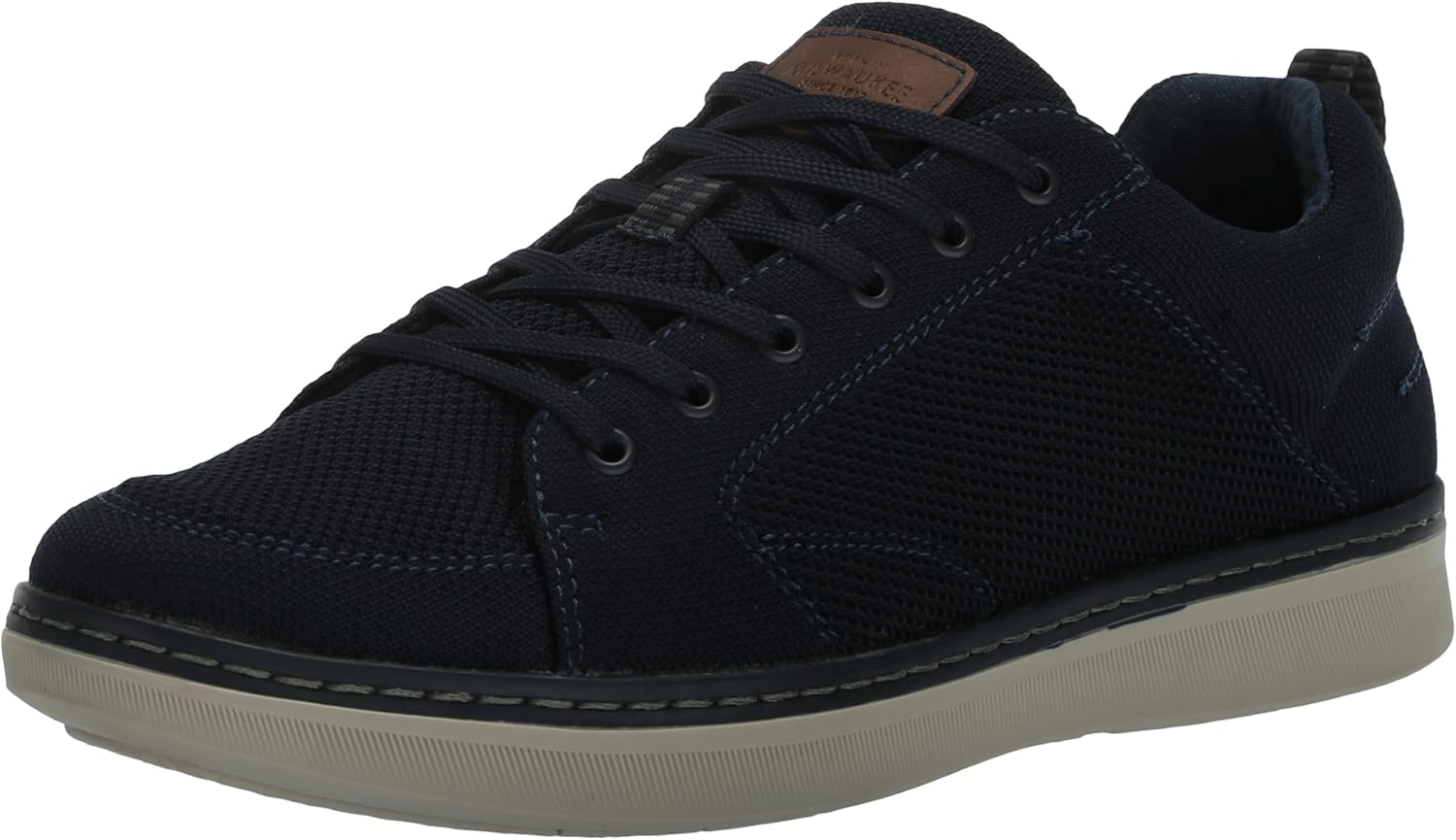 

Мужские кроссовки Nunn Bush Aspire с плетеным носком-мокасином, оксфордский стиль, удобные, легкая ткань, на шнуровке, темно-синий