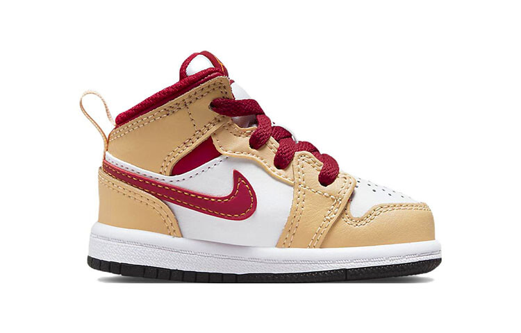 Сандалии Jordan 1 Mid Light Curry Cardinal TD — фото 2